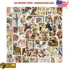 300 Pcs Vintage Stickers, Junk Journal Supplies, Cute Stickers for Journaling Su
