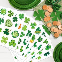 OTAITY 309 PCS St. Patrick’s Day Stickers – 24 Sheets Lucky Shamrock Green Vi…