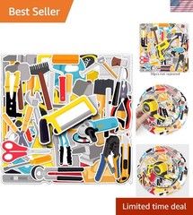 Fun & Colorful Waterproof Tool Stickers – 50 Unique Vinyl Decals for Everyone