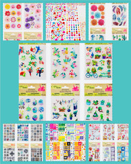 1199+ Lot of Scrapbooking Stickers Assorted Brands Mixed Themed Card Making DIY