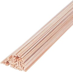 Balsa Wood Sticks 1/8 Inch Square Dowels Rod Strips 12″ Long – Pack of 50 by …