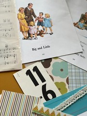 Junk Journal Ephemera Pack, 25+ pieces, Vintage Children’s Books, Dick and Jane