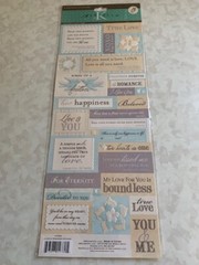 K&COMPANY STICKERS BY MARCELLA COUPLE EMBOSSED 28PCS