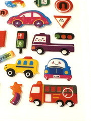 Transportation Stickers Truck Ambulance Scooter Taxi Bus Stop Lot of 2 NEW READ