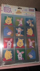 Vintage Winnie The Pooh Hallmark Stickers Shiny Foil 2 Sheets New Pack