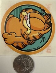 GARFIELD CIRCLE #1 Stickers Nickelodeon•Animal•Cat•Chubby•Cartoon•Card Making•