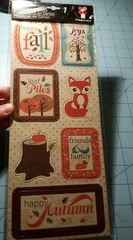 Imaginisce Brand:Scrapbooking Thanksgiving 2 Sticker Stackers & 1 Chipboard, NEW
