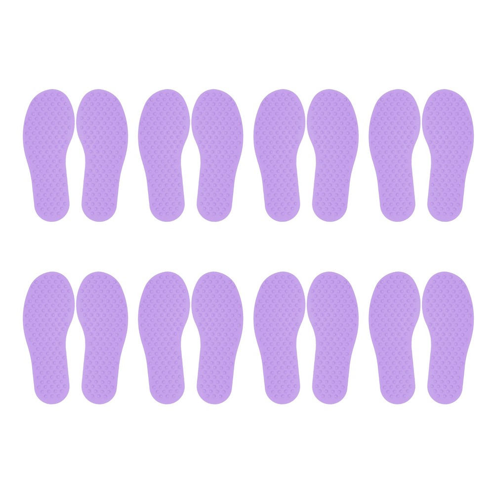 8 Pairs Feet Markers for Classroom Plastic Floor Foot Shaped Markers Purple