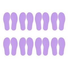 8 Pairs Feet Markers for Classroom Plastic Floor Foot Shaped Markers Purple