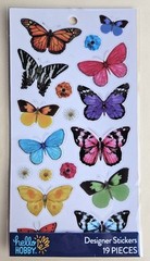 Butterflies, Flat Stickers / Hello Hobby