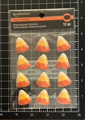 Recollections HALLOWEEN Stickers Holograph Skeleton, Candy Corn, Wax Seal, Skull