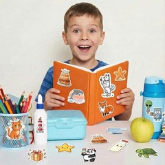 100 Fun Stickers for Kids – Waterproof Vinyl Mixed Theme Sticker Pack