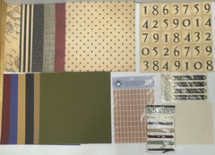 Lot of 29 12 x 12 Paper, Embellishments, Scrapbooking Supplies w/Free Shipping