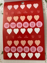 RECOLLECTIONS VALENTINE’S DAY STICKER BOOK 268 PC STICKERS 12 SHEETS ROMANCE