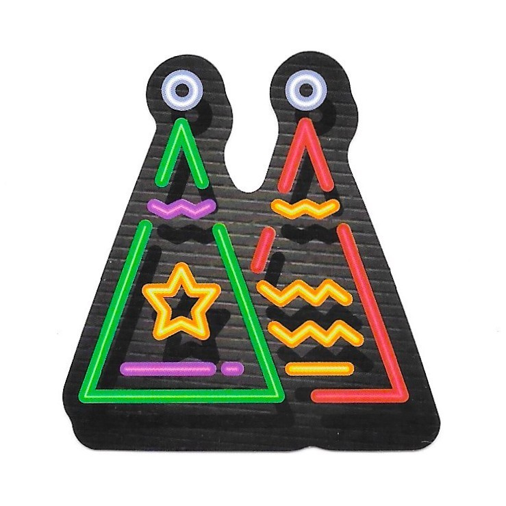 Neon Party Hats Sticker Retro Glow Aesthetic Vinyl Decal Celebration 80s Fun