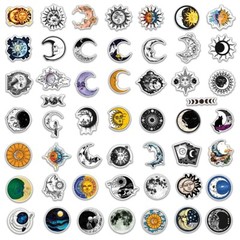 50pcs MOON Phase Stickers, Full Crescent New Moon, Mystery, Witch,Astrology, 203