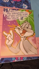 Hallmark Looney Tunes Bugs Bunny Greeting Card Birthday w/Envelope