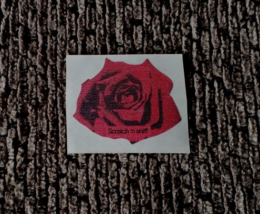 Vintage 3M/Mello Smello Sniff Stickers – Series 1 Rose Mod – Great Cond/Scent