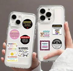 100 THANK YOU 1″ ASSORTED STICKERS LABELS SEALS FEEDBACK WARNING Small Business