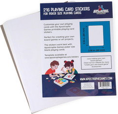 Blank Stickers for Playing Cards – Print Your Playing Cards – 216 Labels Sticker
