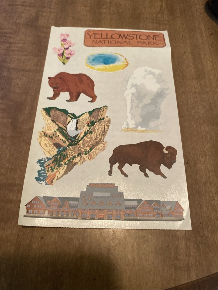 Mrs. Grossman Paper Whisper Stickers ~ Yellowstone National Park.