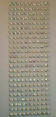 CraftbuddyUS 240 pcs x 8 mm Self Adhesive Faceted Round Gems,Color-AB WHITE