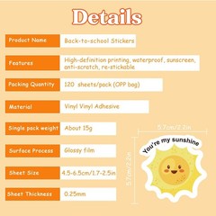 120 PCS Motivational Stickers for Kids | Teacher Supplies & Classroom Decor Esse