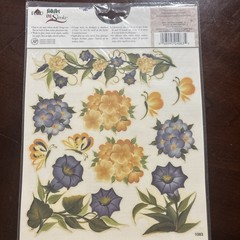 Decoupage,Decal And Rub On Transfer Lot Anna Griffin Bees Flowers Butterfly