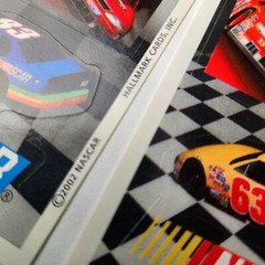 Vintage Hallmark Stickers NASCAR Race Cars 4 SheetS Heartline 2002