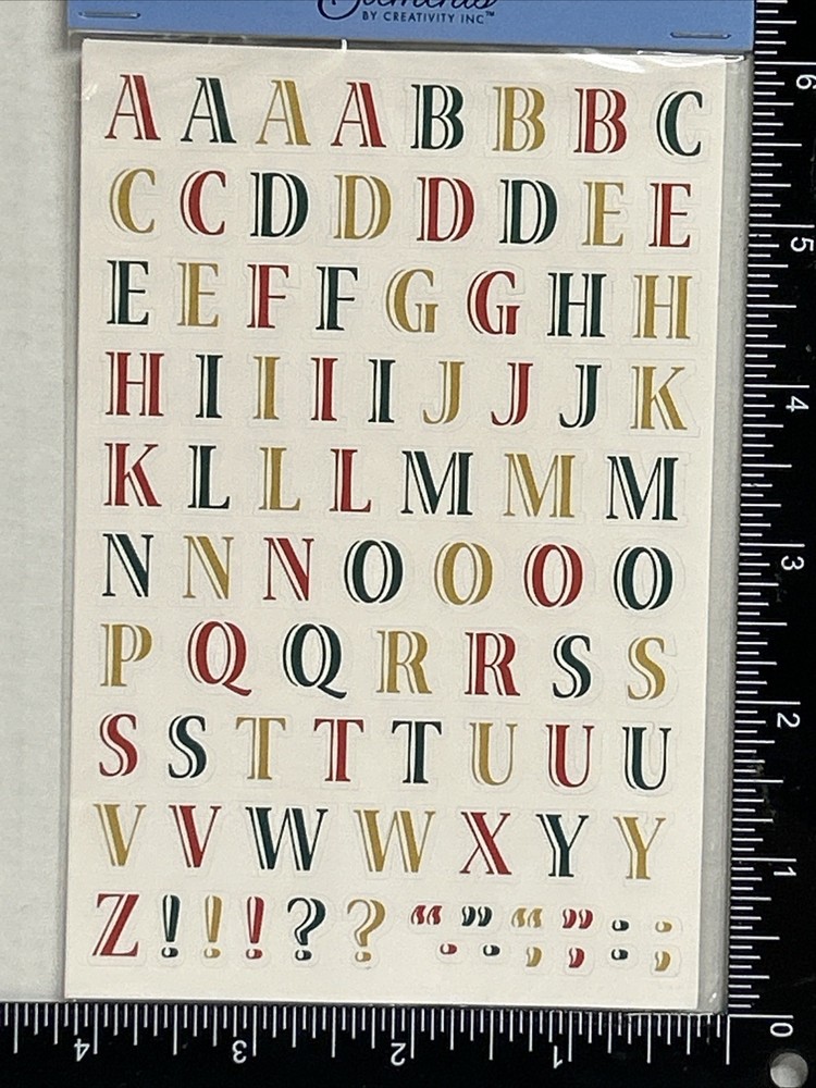 Elements by Creativity Uppercase & Lowercase Alphabet Stickers