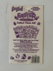 4 Packs of NEW! Vintage Lisa Frank Easter Stickers Set . Rare!