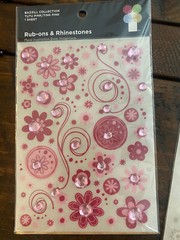 Imaginisce Bazzill Rub-Ons and Rhinestones Lot Of 6 Pkgs All Different NEW!