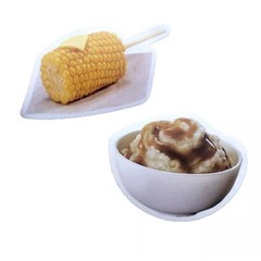 Vintage Food Sticker Mashed Potatoes And Gravy Sweet Corn Butter Delicious 3 Pc