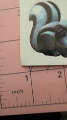 Vintage Stickers Dennison Animals Koala Kangaroo Raccoon 1 Sheet READ