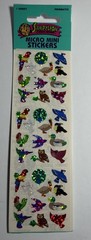 Vintage Sandylion Prismatic Bird Mini Stickers Peacock Toucan Parrot Cardinal