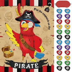 WERNNSAI Pin The Eye Patch on Pirate – Kids Birthday Party Games Pirate…