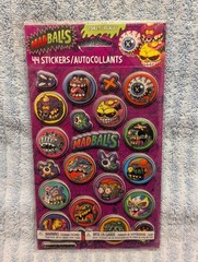 44 American Greetings Puffy Stickers Madballs 2 sheets 2018 Brand New Sealed