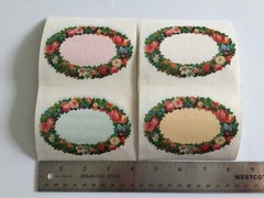 10 GIFTED STICKERS LABELS/TAGS John Grossman’s THE GIFTED LINE VTG 1986 FLORAL