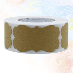 300PCS Kraft Sticker Labels Kraft Paper Decorative Stickers Envelopes Labels