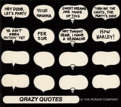 x2 sheet Qrazy Quotes Crazy Quotes by Romar Company