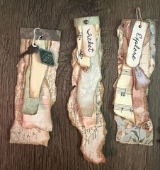 9 Junk Journal Explorer Adventure Dangles Hotel Tags Layered Handmade Charms