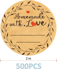 Jam and Jelly Jar Canning Labels for Mason Jars and More(2″ round 500/Roll) with