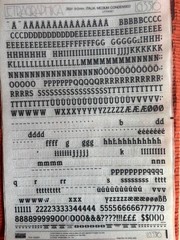 Letraset (3) INSTANT LETTERING Transfer Letters Italia Medium 36pt NICE 1
