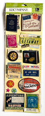 K&Co Travel Adventure Themed 3D Stickers *15 Stickers! *New
