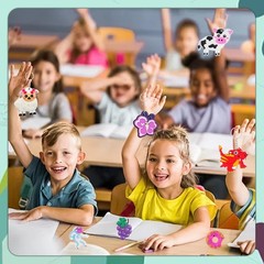 50 PCS Large Keychains Bulk Cute Key Chain for Classroom Prizes Rewards Stude…