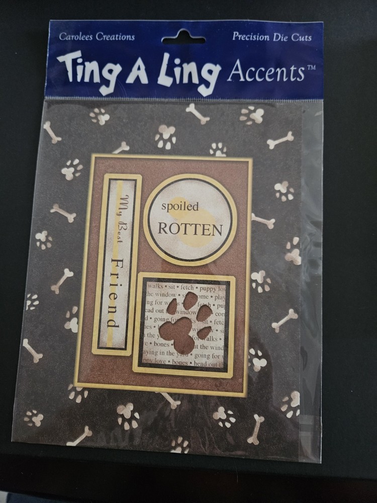 6×8″ CAROLEES CREATIONS TING A LING ACCENTS DOG FRAME ect…