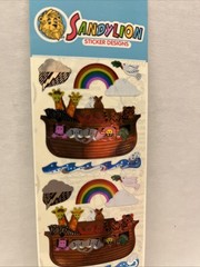 Sandylion Mylar Stickers NOAH’S ARK Sealed Pkg (1) Sheet Foil Hologram NEW