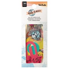 Vicki Boutin WHERE TO NEXT? DIE CUT PAPER CLIPS (30pc) scrapbooking journals