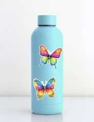 Rainbow Butterfly Die Cut Vinyl Stickers Set Scrapbooking Laptop Waterbottle