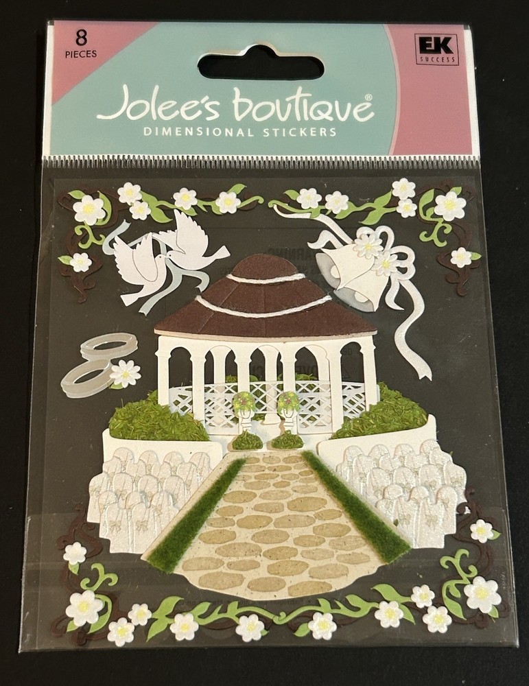 New Jolee’s Boutique GARDEN WEDDING Dimensional Stickers